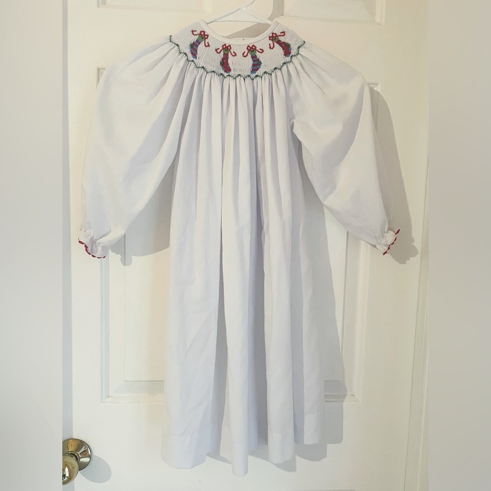Be Mine Smocked Christmas Dress Sz 4Y